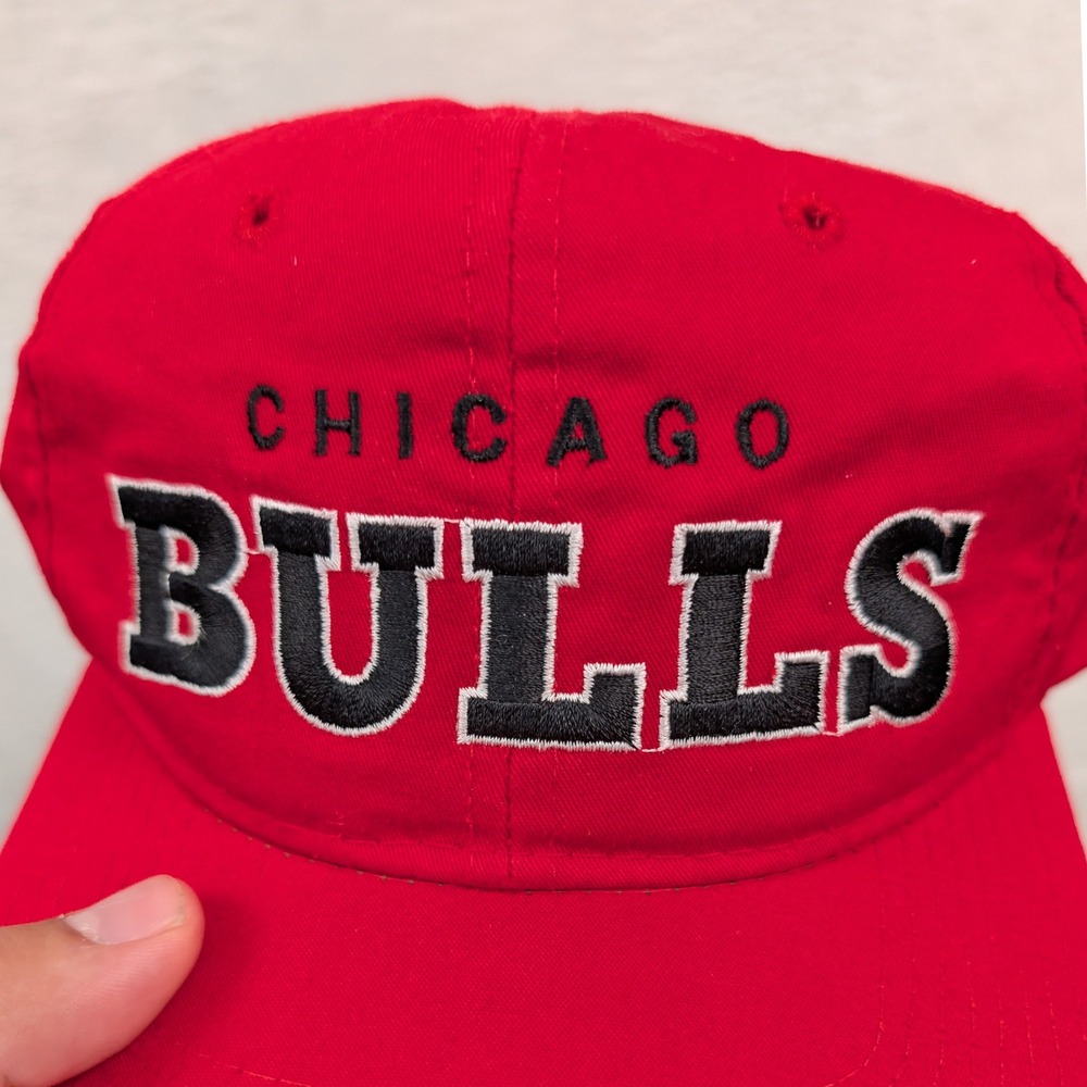 VTG Chicago Bulls Starter Hat Men's OSFA Red Green NBA Snapback Streetwear 90s - Picture 11 of 15